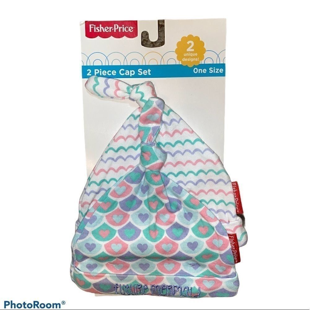 Fisher Price 2 Piece Cap Set Baby One Size New